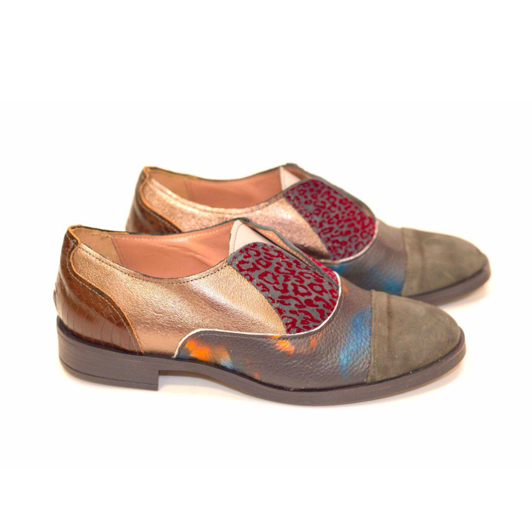 Modelo GENOVA en piel de patchwork variante 50